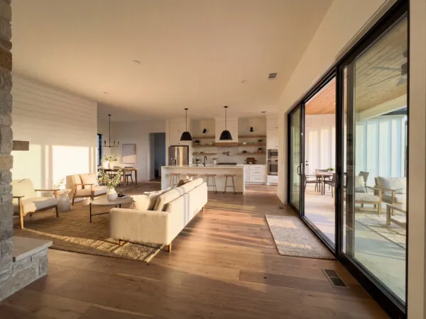 Modern farmhouse interior in a new Midlothian TX home